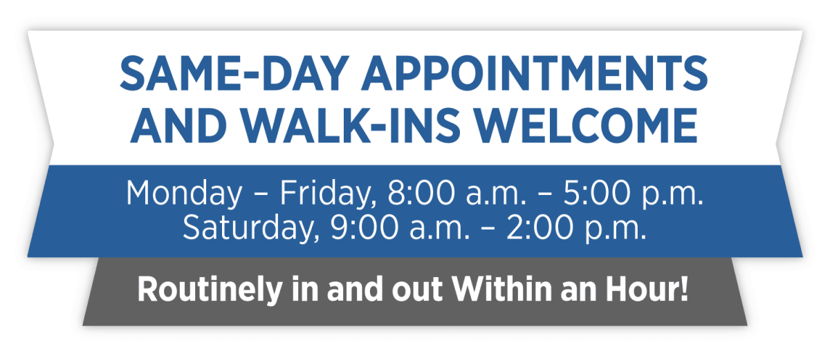 Same-day appointments info