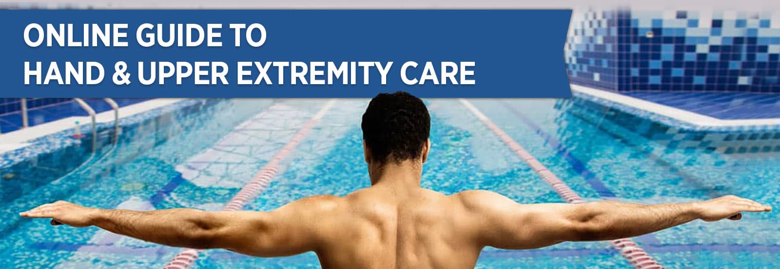 man preparing to swim indoors